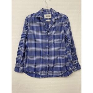 Grayson The Hero Shirt size 2 Relaxed Plaid Cotton Button Up Long Sleeve Preppy